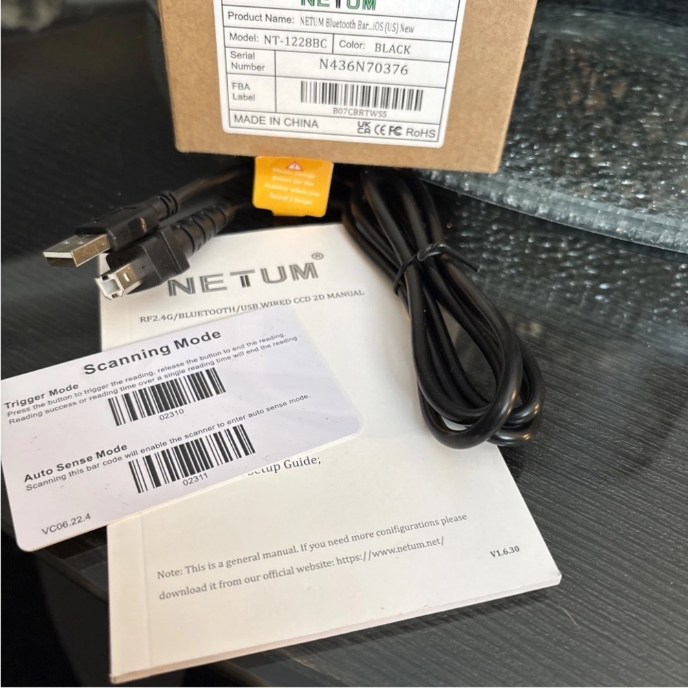 NETUM Bluetooth Barcode Scanner, Compatible with 2.4G Wireless - Picture 8 of 10